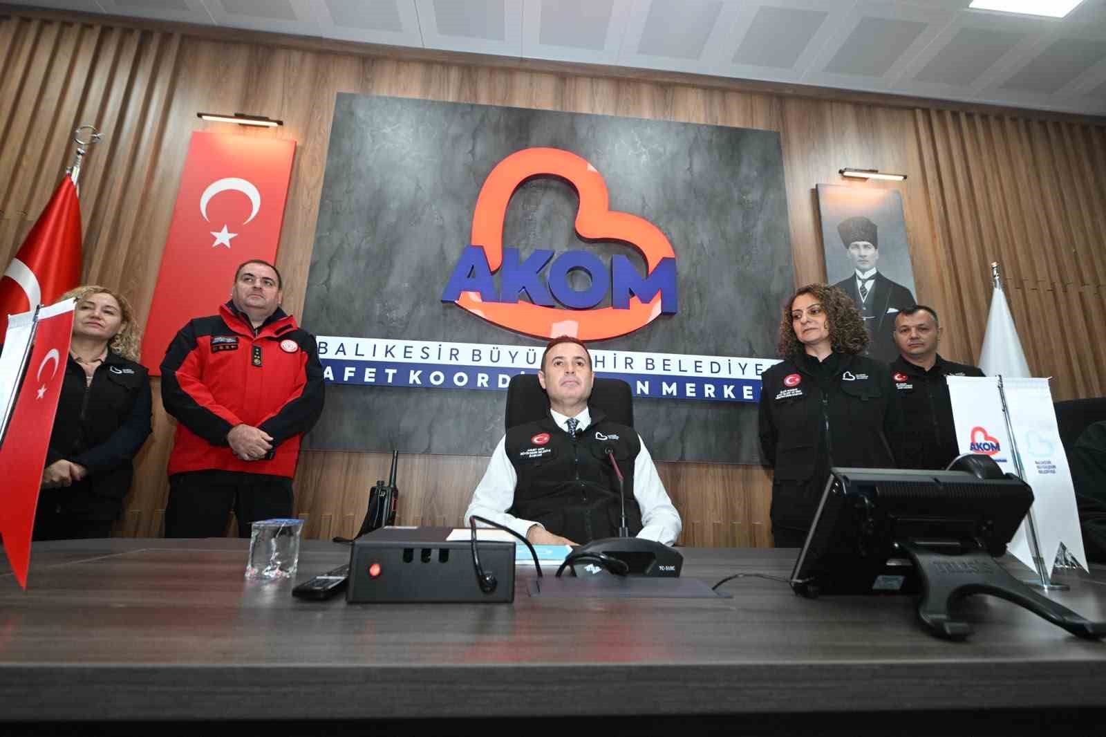 Balıkesir'de Afet Koordinasyon Merkezi Açıldı