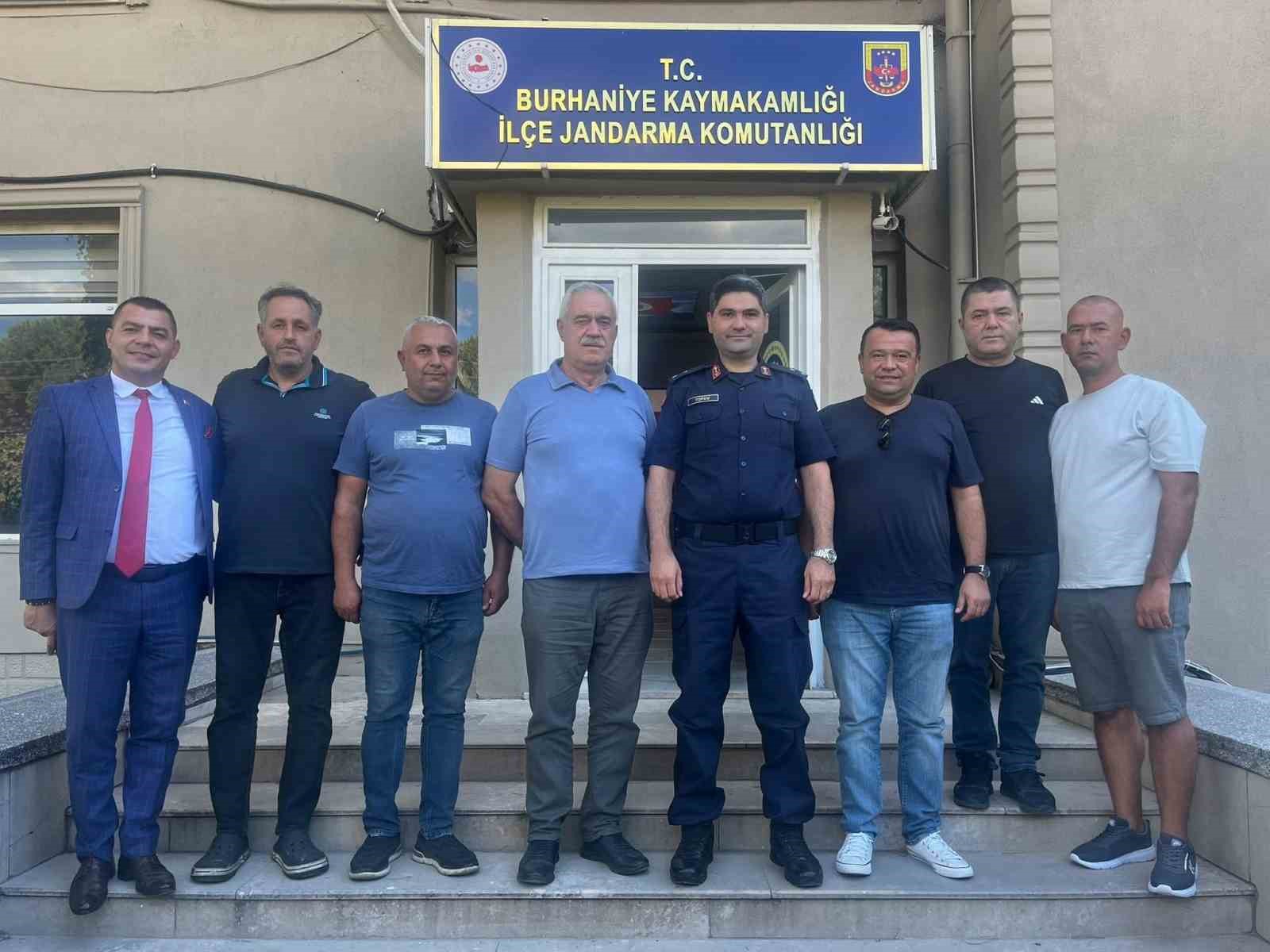 Burhaniye Esnafından Jandarma Komutanına Ziyaret