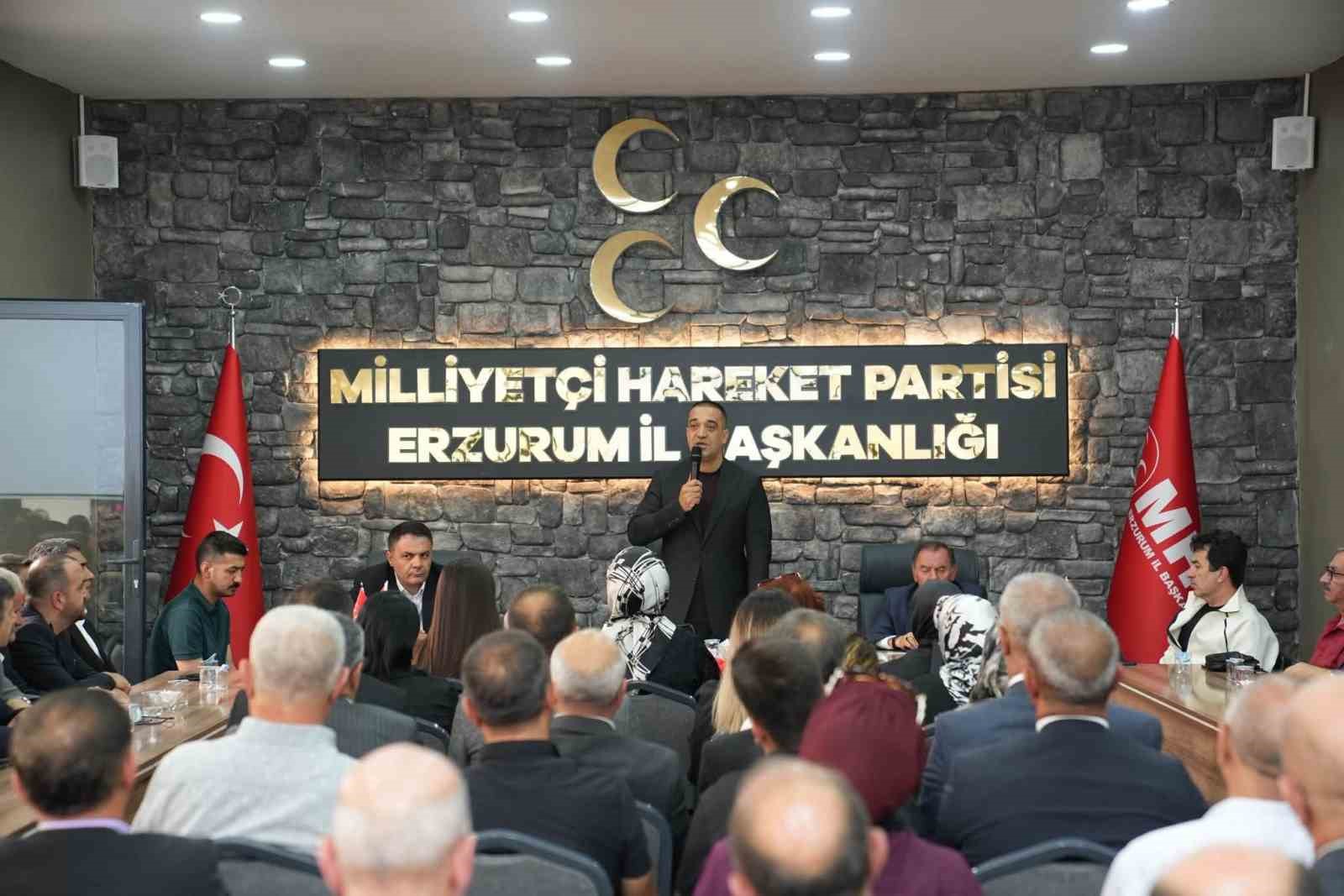 MHP Erzurum'da İl Kongresi Hazırlıkları Başladı