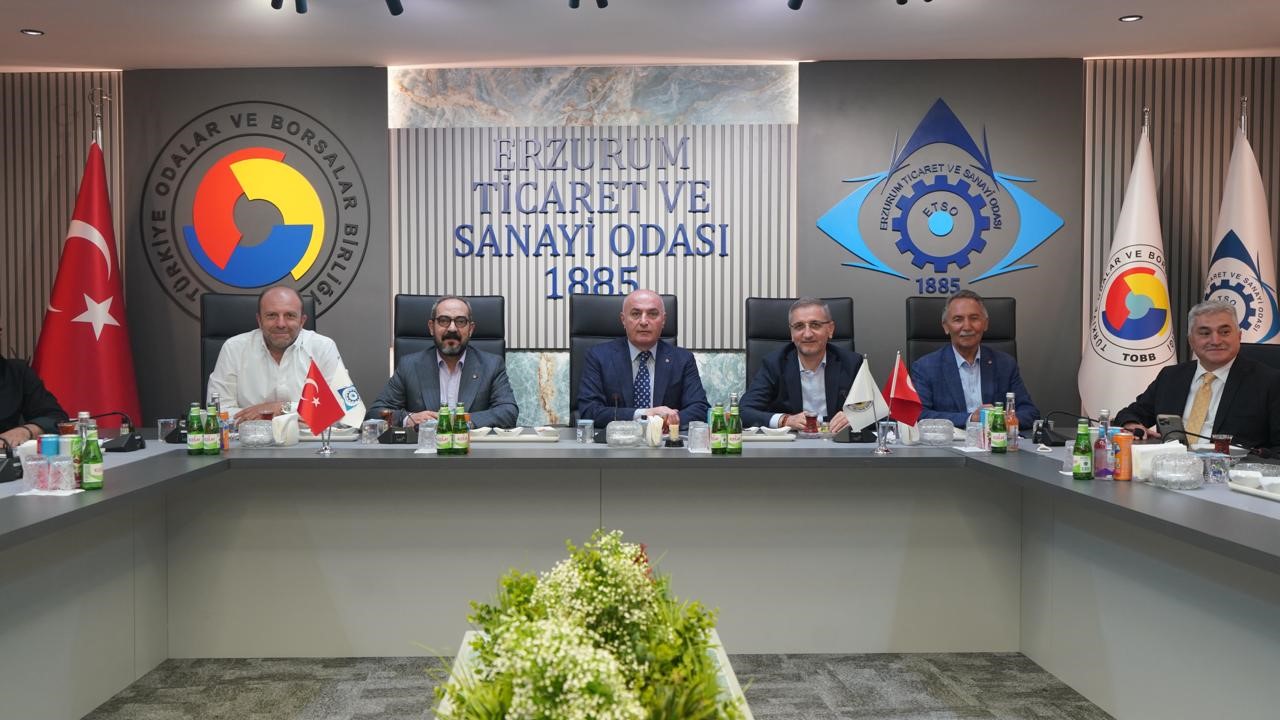 Erzurum Ticaret ve Sanayi Odası’nda Önemli Toplantı Gerçekleşti