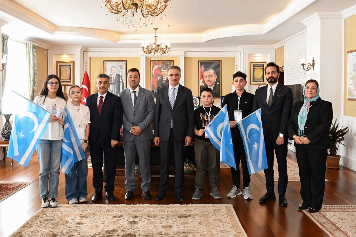 Türkmeneli Heyeti, Vali Baruş'u Ziyaret Etti