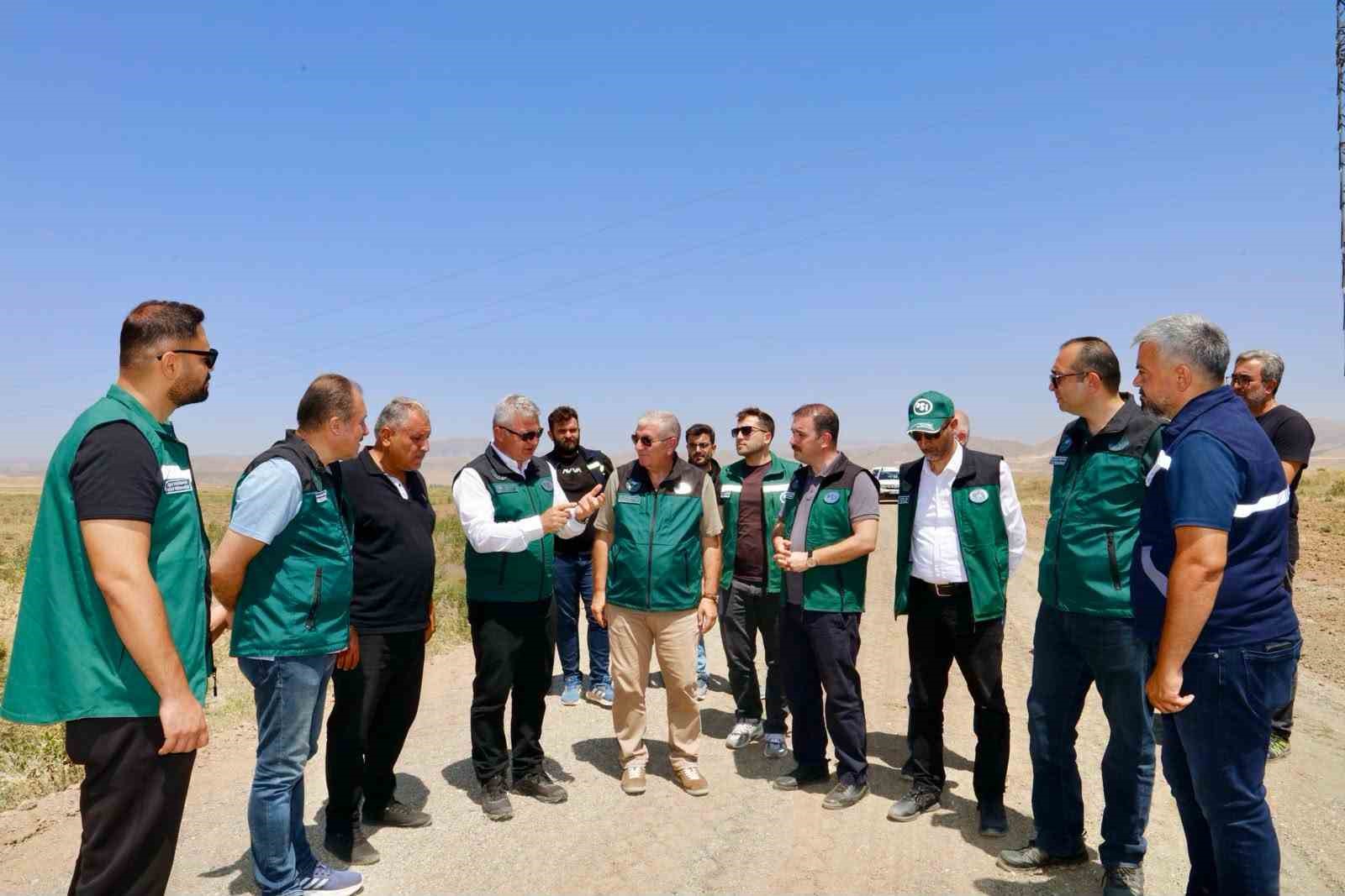 Erzincan'da Arazi Toplulaştırma Çalışmalarına Yerinde İnceleme
