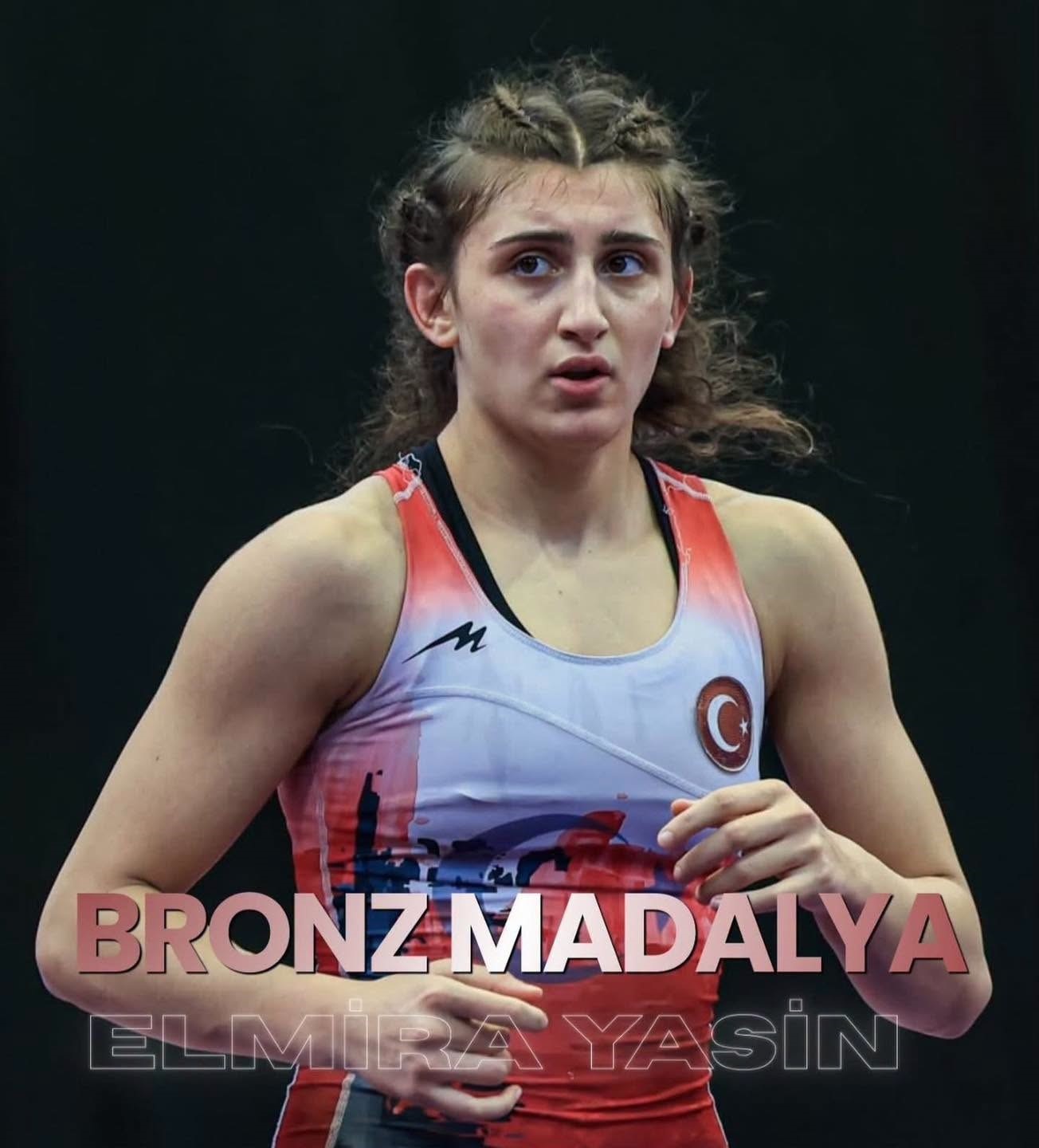 Elmira Yasin, U20 Dünya Güreş Şampiyonası'nda Bronz Madalya Kazandı