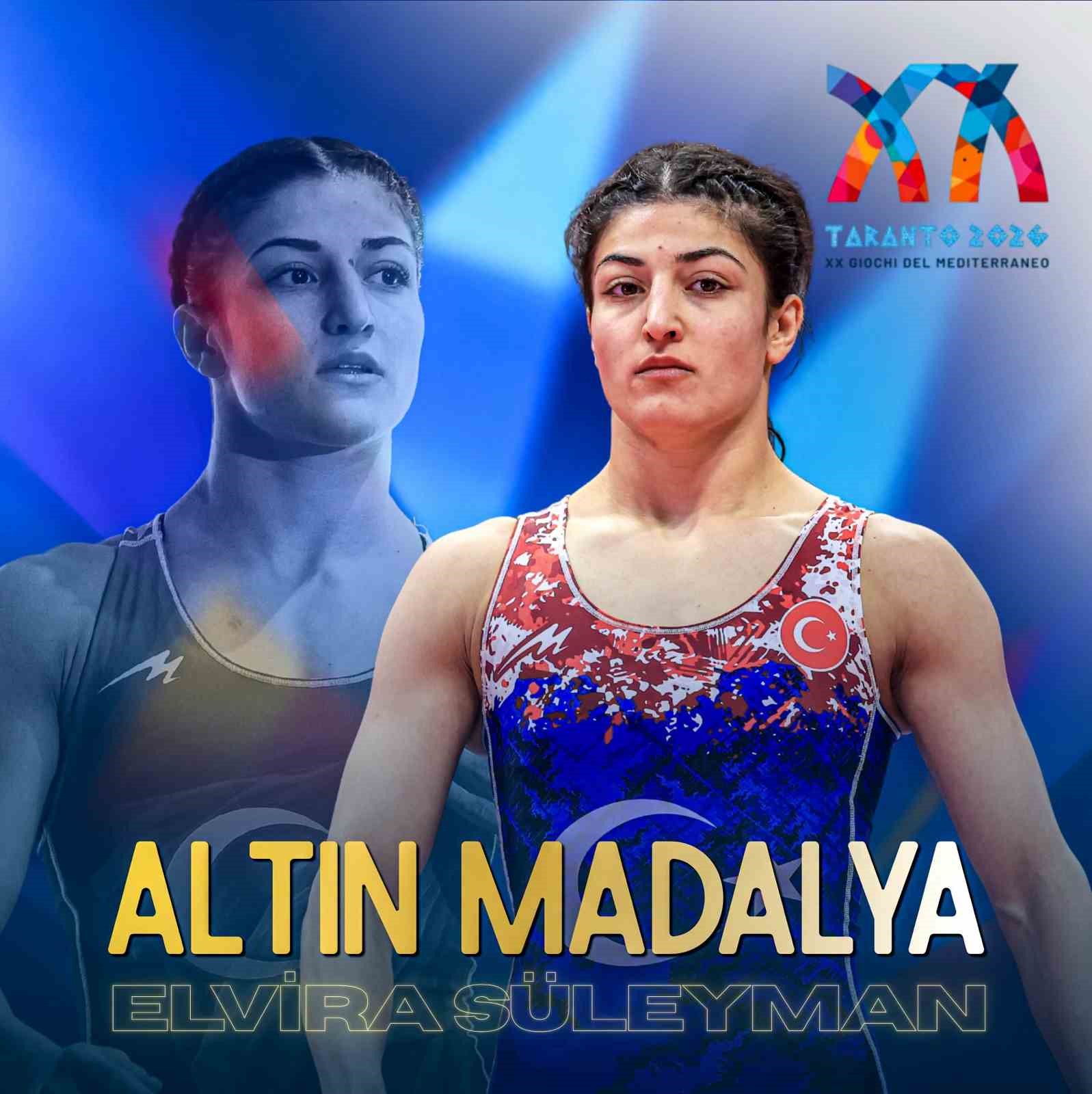 Elvira Süleyman Kamaloğlu, Akdeniz Oyunları'nda Altın Madalya Kazandı!