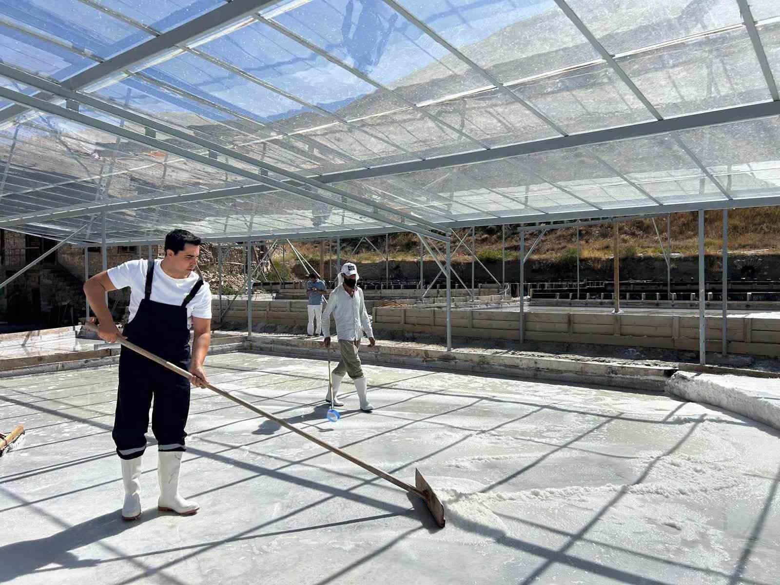 Kemah Kaymakamı Tutay, Tuz Hasadına Katıldı ve Doğal Değerleri İnceledi