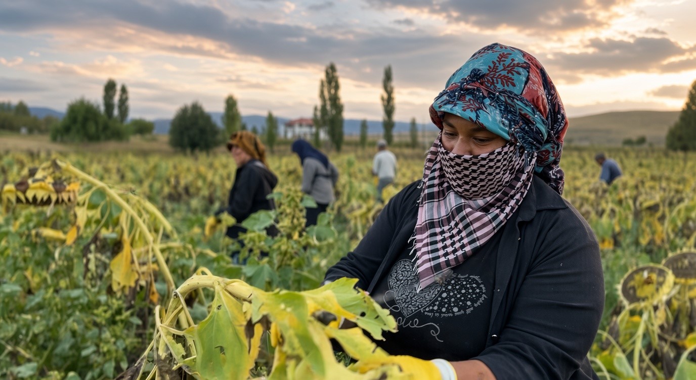 Çayırlı’da Ayçiçeği Hasadı Başladı: Tarlalarda Hareketlilik Artıyor