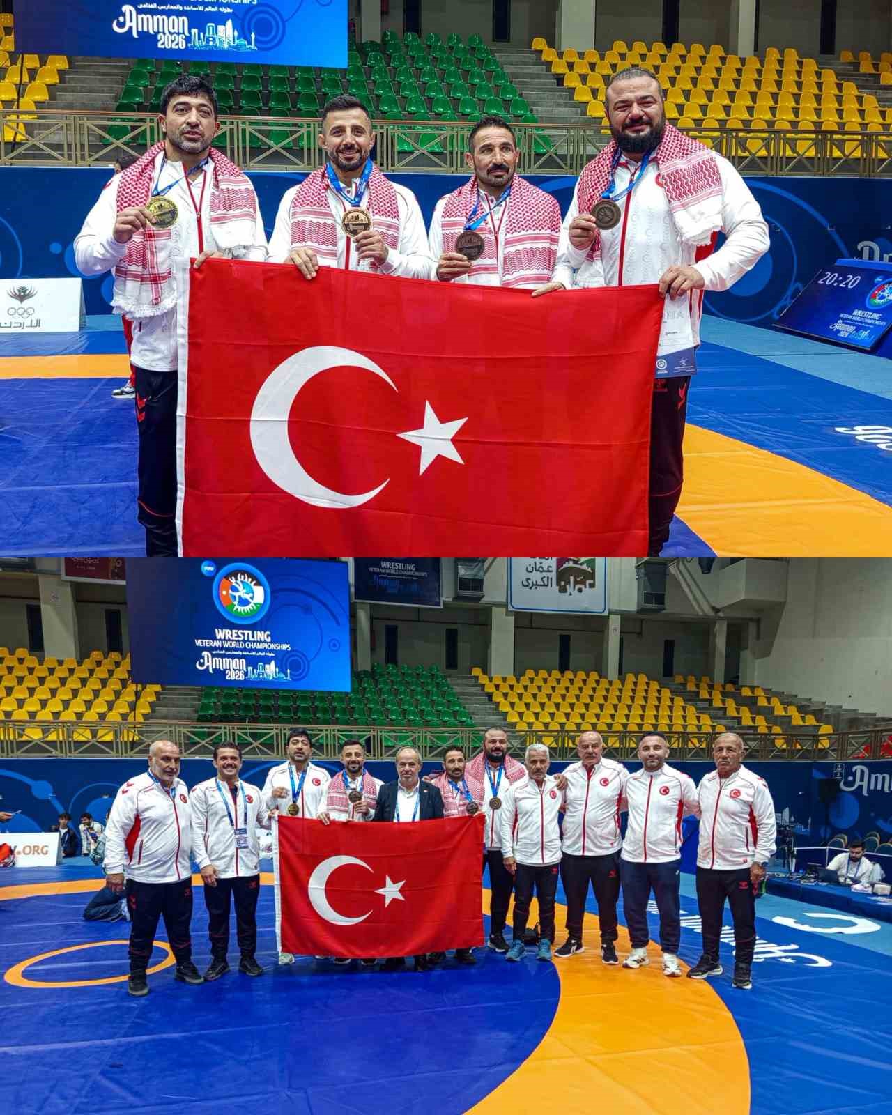 Veteran Güreşçiler, Dünya Şampiyonası'nda 4 Madalya Kazandı
