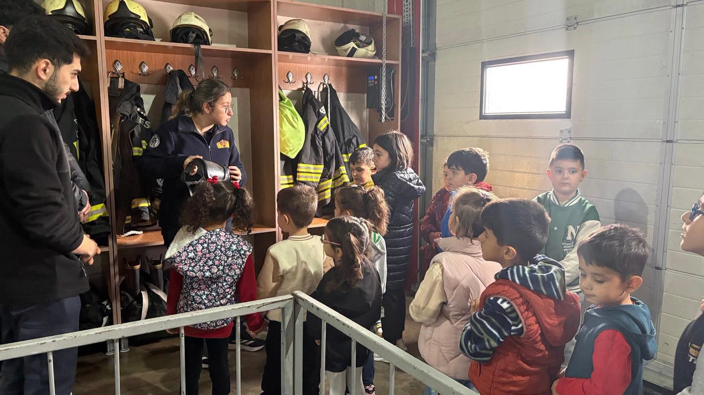 Erzincan'daki Minikler İtfaiye ile Tanıştı