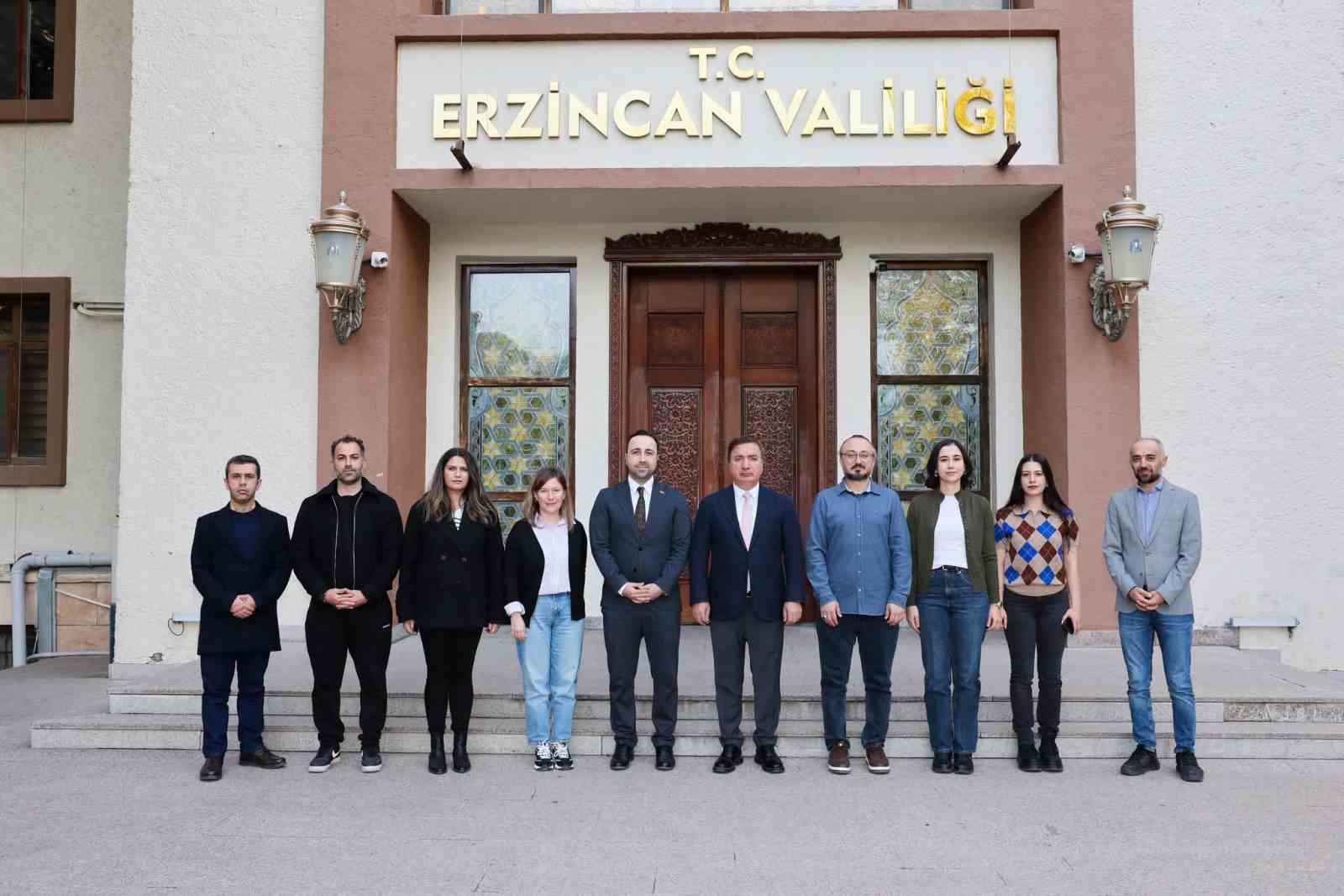 Erzincan Valisi Aydoğdu, İletişim Başkanlığı Heyetini Ağırladı