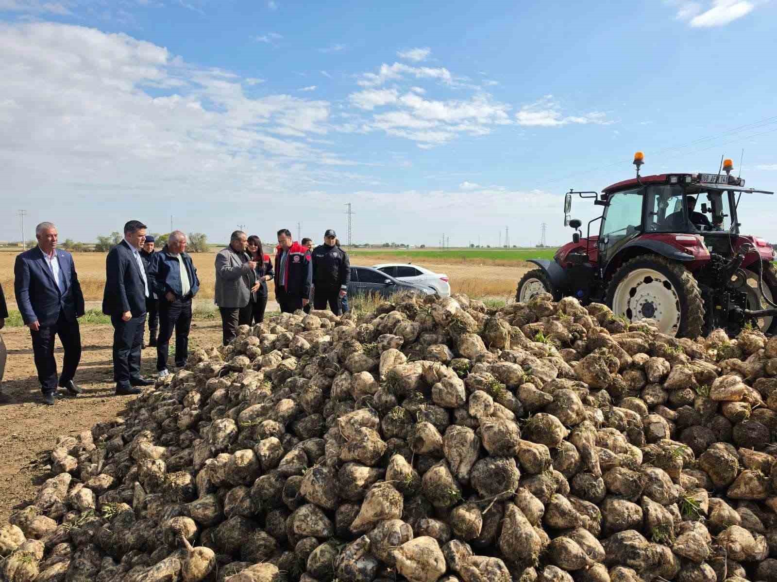 Sultanhanı'nda Şeker Pancarı Hasadı Coşkuyla Başladı